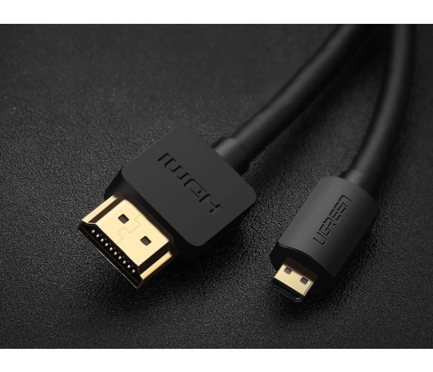 UGREEN HD127 Kabel micro HDMI - HDMI 4K 3D 1m czarny - 1489024 - zdjęcie 4
